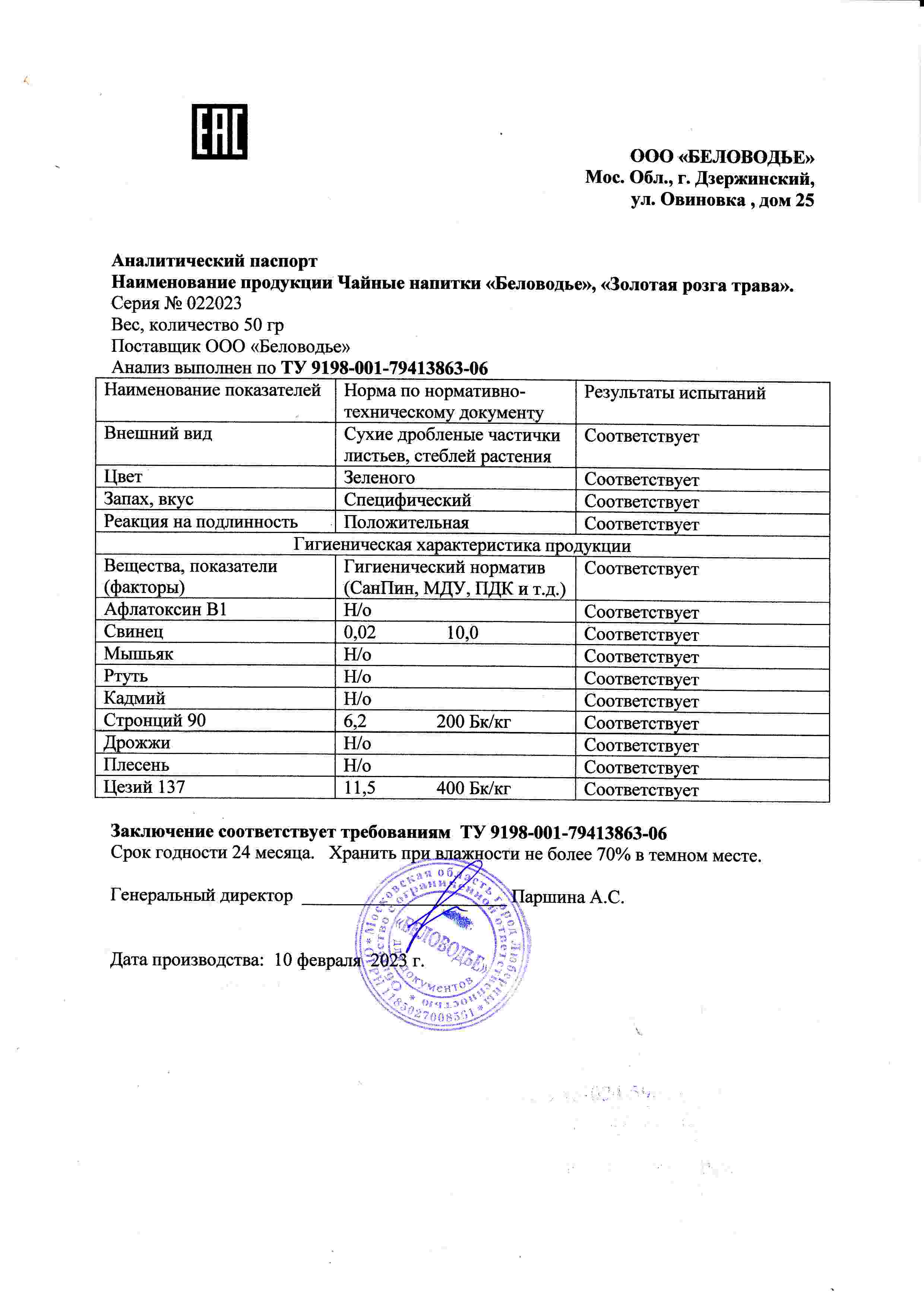 Паспорт №022023